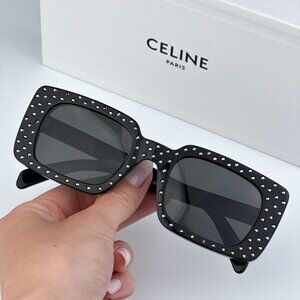 Celine CL4213IS 01A ANIMATION XMAS  BRAND NEW Sunglasses Black Grey Women